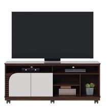 Rack Bancada Jurerê 1.5 Nogueira Real Off White Matte - Colibri