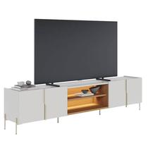 Rack Bancada Maggiore 2.4 Off White Matte Freijó - Colibri Rack Bancada Maggiore 2.4 Off White Matte Freijó - Colibri