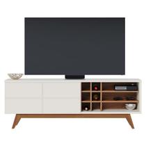 Rack Bancada Noronha Off White Matte Freijó Colibri