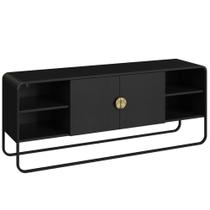 Rack Bancada Organica TV 55 Polegadas 150 Cm 28070 Artesano Nero Preto