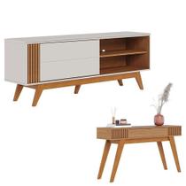 Rack Bancada Otawa Off White Freijó Com Aparador Riviera Freijó Colibri Rack Bancada Otawa Off White Freijó Com Aparador Riviera Freijó Colibri