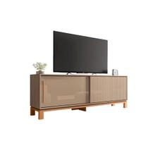 Rack Bancada p/ TV até 65 Pol Mondrian 1.8 c/ 2 Portas e Pés Cavalete 180cm Sued Mr/Freijo - Caemmun