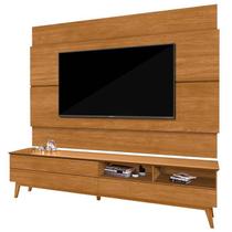 Rack Bancada Painel Para TV 80 Pol 154X14 Nature Tebar - Tebarrot