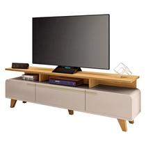 Rack Bancada para Sala Essenza 2.0 Off White Cinamomo HB Móveis Rack Bancada para Sala Essenza 2.0 Off White Cinamomo HB Móveis