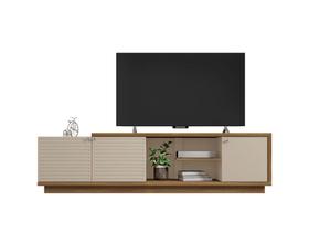 Rack Bancada Para Sala Tv até 65 Polegadas Las Vegas Caemmun Mel Off Whitte Rack Bancada Para Sala Tv até 65 Polegadas Las Vegas Caemmun Mel Off Whitte