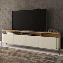 Rack Bancada para TV 220cm com 4 Portas 100% MDF Rack Bancada para TV 220cm com 4 Portas 100% MDF