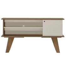 Rack Bancada Para Tv 50 Pol 1P 120 cm Cinamomo Off White ARLY Rack Bancada Para Tv 50 Pol 1P 120 cm Cinamomo Off White ARLY