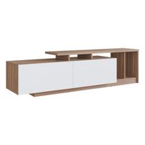 Rack Bancada Para TV 50 Pol 2 Portas B91 Montana Branco NOVAM