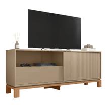 Rack Bancada Para TV 55 Pol 150cm Lucca Areia/Freijó C01 - Mpozenato Rack Bancada Para TV 55 Pol 150cm Lucca Areia/Freijó C01 - Mpozenato