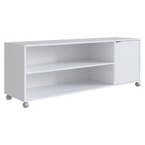 Rack Bancada Para TV 55 Pol Rodizio ABS 135 cm B57 NOVAM Rack Bancada Para TV 55 Pol Rodizio ABS 135 cm B57 NOVAM