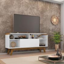 Rack Bancada Para TV 55 Pol Sala Lazuli 1 Porta - Móveis Bechara Rack Bancada Para TV 55 Pol Sala Lazuli 1 Porta - Móveis Bechara