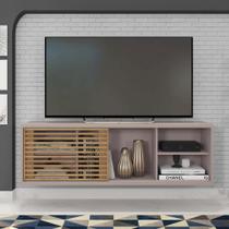 Rack Bancada Para TV 55 Polegadas Multiverso Cinza Caemmun Rack Bancada Para TV 55 Polegadas Multiverso Cinza Caemmun