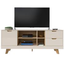 Rack Bancada Para Tv 65 Pol 160 Cm 4225 Off White Carvalho Arly Off White Carvalho