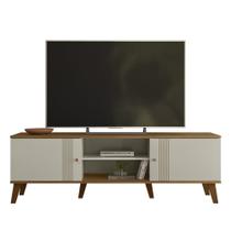 Rack Bancada Para TV 65 Pol 160cm Sia Off/Nature Z49 - Mpozenato Rack Bancada Para TV 65 Pol 160cm Sia Off/Nature Z49 - Mpozenato