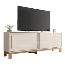 Rack Bancada para Tv 65 Pol 180cm Lucca Off White/Freijó C01 - Mpozenato