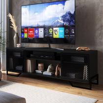 Rack Bancada Para TV 70 Pol Industrial Vesper Preto Z54 - Mpozenato