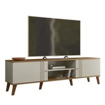 Rack Bancada Para TV 75 Pol 180 cm Denv Off White Nature PLLA Rack Bancada Para TV 75 Pol 180 cm Denv Off White Nature PLLA
