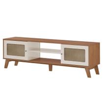 Rack Bancada Para Tv 75 Polegadas 180 Cm 4675 Cinamomo Off White Arly