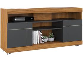 Rack Bancada para TV até 55 Polegadas 136cm Yara Noce Milano/Preto Fosco - Colibri