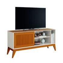 Rack Bancada para Tv até 55 polegadas Ripado Aruba EDN 136 cm portas deslizantes