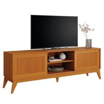 Rack Bancada Para Tv Até 65 Polegadas Ripado Cedro King