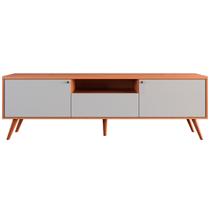 Rack Bancada para Tv de até 60" 1 Porta 2 Gavetas Rivire 1.3 Jequitiba/Off White