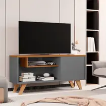 Rack Bancada Sala Para TV Ate 43 Polegadas Eliane - Várias Cores - MJM Casa dos Móveis