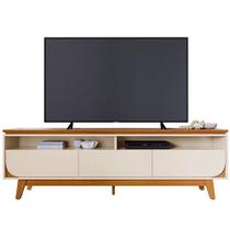 Rack Bancada Serena 3 Gavetas Para Tv De 75 Polegadas Cinamomo/off White Rack Bancada Serena 3 Gavetas Para Tv De 75 Polegadas Cinamomo/off White