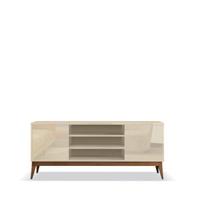 Rack Bancada TI Estilo Retrô Para TV Até 60'' Polegadas Cor Off White