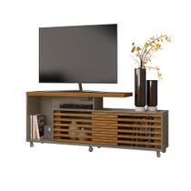 Rack Bancada Tiffany para Sala TV Até 65 Pol. com Rodízios Fendi/ Naturale