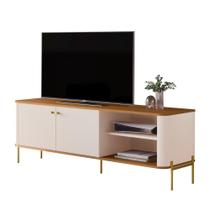 Rack Bancada Tucupí 140cm para TV até 60" com Pés de Metal