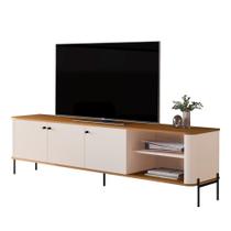 Rack Bancada Tucupí 180cm para TV até 75" com Pés de Metal