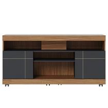 Rack Bancada Tv 47 Pol 136 cm Yara Noce Milano Preto Colibri