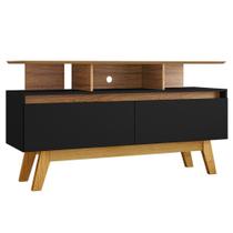 Rack Bancada Tv 50 Pol 120 Cm Rubi Cinamomo Preto Bechara Rack Bancada Tv 50 Pol 120 Cm Rubi Cinamomo Preto Bechara