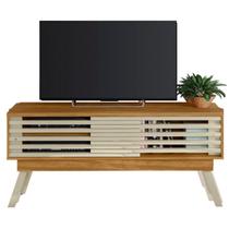 Rack Bancada Tv 65 Pol 150 cm 2 Portas Frizz Cumaru Opala MADETEC