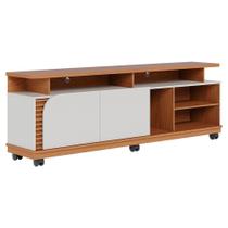 Rack Bancada Tv 75 Pol 180 Cm Jurere Freijo Off White Matte Colibri