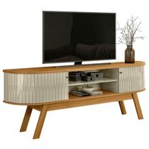 Rack Bancada Tv 75 Pol 2P 183 cm Valencia Cumaru Opala MADETEC Rack Bancada Tv 75 Pol 2P 183 cm Valencia Cumaru Opala MADETEC