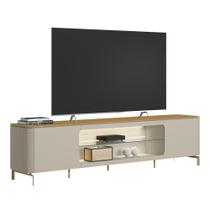 Rack Bancada TV 85 Pol 239cm com LED Martan Tauari/Off Flex L06 - Mpozenato