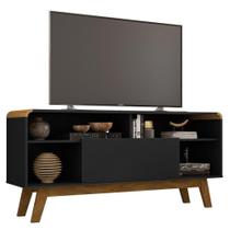 Rack Bancada Tv Até 55'' Lazuli Preto Fosco Bechara