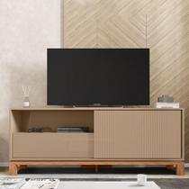 Rack Bancada Tv Para Sala De Estar 150cm Visari C01 - D'rossi Cor Marrom/freijó