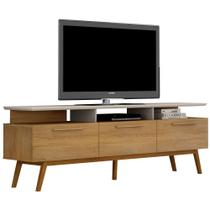 Rack Bancada Valdemóveis São Paulo para TV de 60 polegadas com 2 metros de largura Cinamomo/OFF White