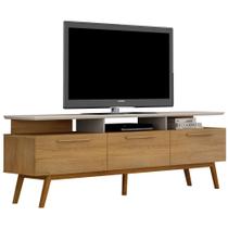 Rack Bancada Valdemóveis São Paulo para TV de 60 polegadas com 2 metros de largura Cinamomo/OFF White