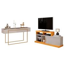 Rack Bancada Valle e Aparador Petri Cedro Bali DJ Móveis