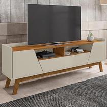 Rack bechara florença 1,8m 2 portas 1 gaveta off white naturale