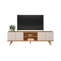 Rack Brazos Para Tv Até 75 4 Portas - Colibri - Off White Matte / Frejo Off White Matte / Frejo