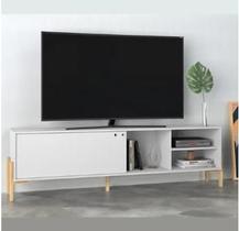 Rack BRV BR 51 Aspen com Design Minimalista e Linhas Retas Branco
