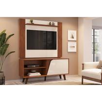 Rack c/Painel p/ TV 50 Pol Iris 120cm Freijo/White DJ Móveis Rack c/Painel p/ TV 50 Pol Iris 120cm Freijo/White DJ Móveis