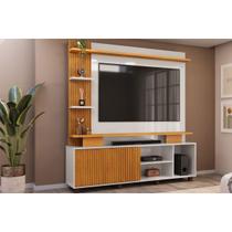 Rack c/Painel p/ TV 65 Pol Horus 224cm Cedro/Bali DJ Móveis Rack c/Painel p/ TV 65 Pol Horus 224cm Cedro/Bali DJ Móveis