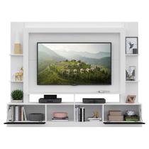 Rack C/ Painel Suporte 65 C/ Espelho Branco /Preto