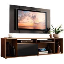 Rack Cancun e Painel até 58" Rustic/preto Madesa